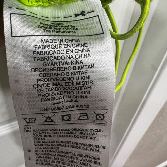 IVY PARK Neon Green and Black Houndstooth Hoodie - Picture 9 of 9